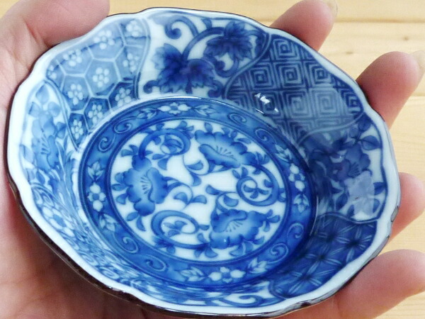 楽天市場】美濃焼 アウトレット 染付 ネジリ祥瑞 小皿 9.5cm【径9.5x高