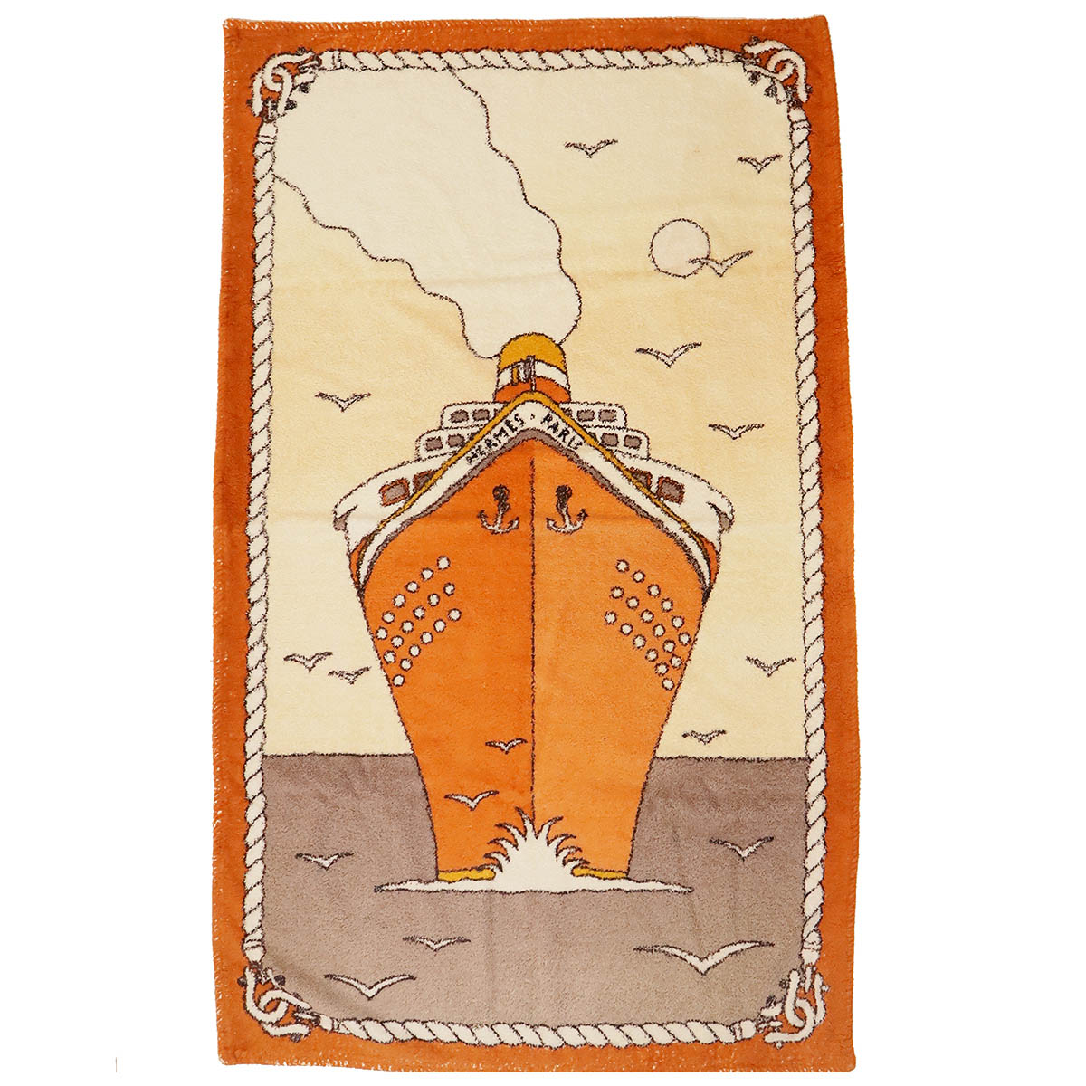 楽天市場】HERMES エルメス バスタオル ビーチタオル ビーチマット 船