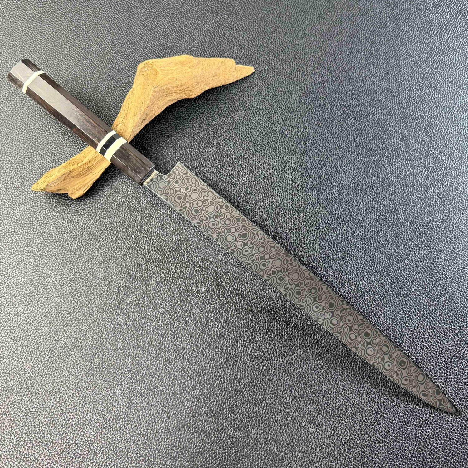 楽天市場】ダマスカス鋼 柳刃包丁 尺一（刃渡り330mm） 尺（刃渡り