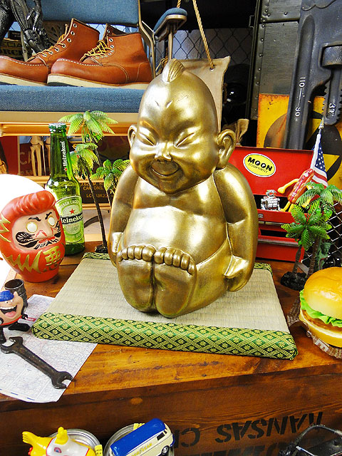 楽天市場】大阪名物ビリケンさんの縁起のええ置物 （Lサイズ） ※ミニ畳