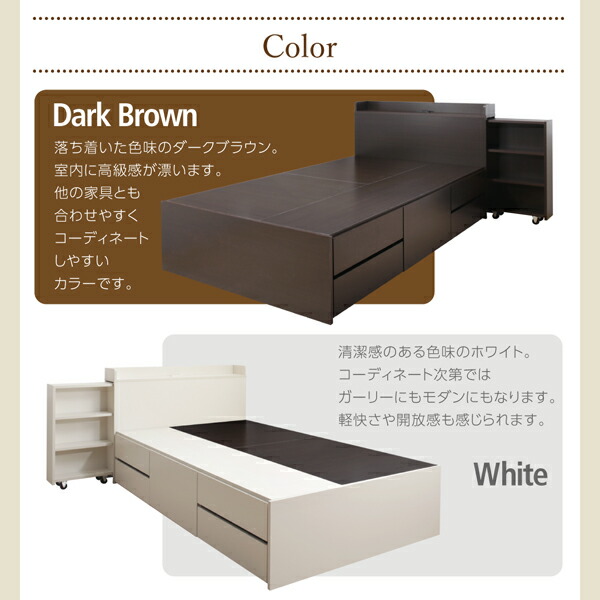 楽天市場】ベッド ダブル ベッドフレームのみ 大容量収納ベッド