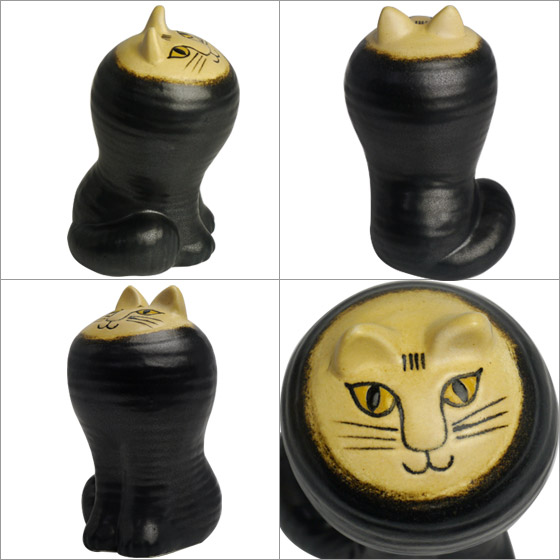 楽天市場】リサラーソン 猫 キャットマヤ 置物 ねこ ブラック 動物