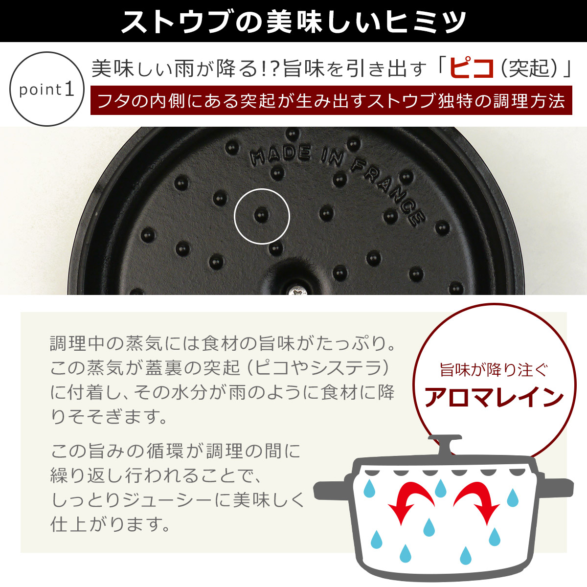楽天市場】ストウブ 鍋 STAUB ピコ ココット ラウンド 10cm 両手鍋