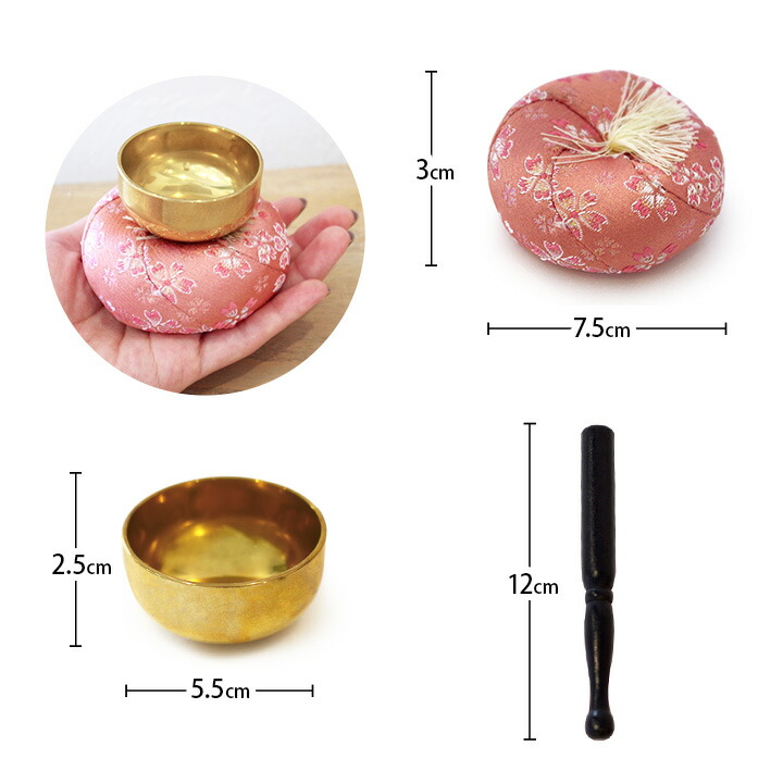 楽天市場】おりん 丸座布団のおりんセット 丸布団りん 仏具 おりん