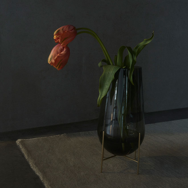 楽天市場】【公式】 北欧 Audo Copenhagen Echasse Vase Smoked