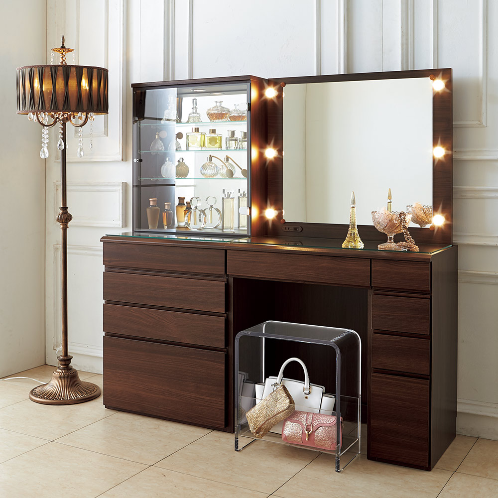 楽天市場】【クーポン10％OFF 2/21迄】 LEDライト付き 楽屋ドレッサー