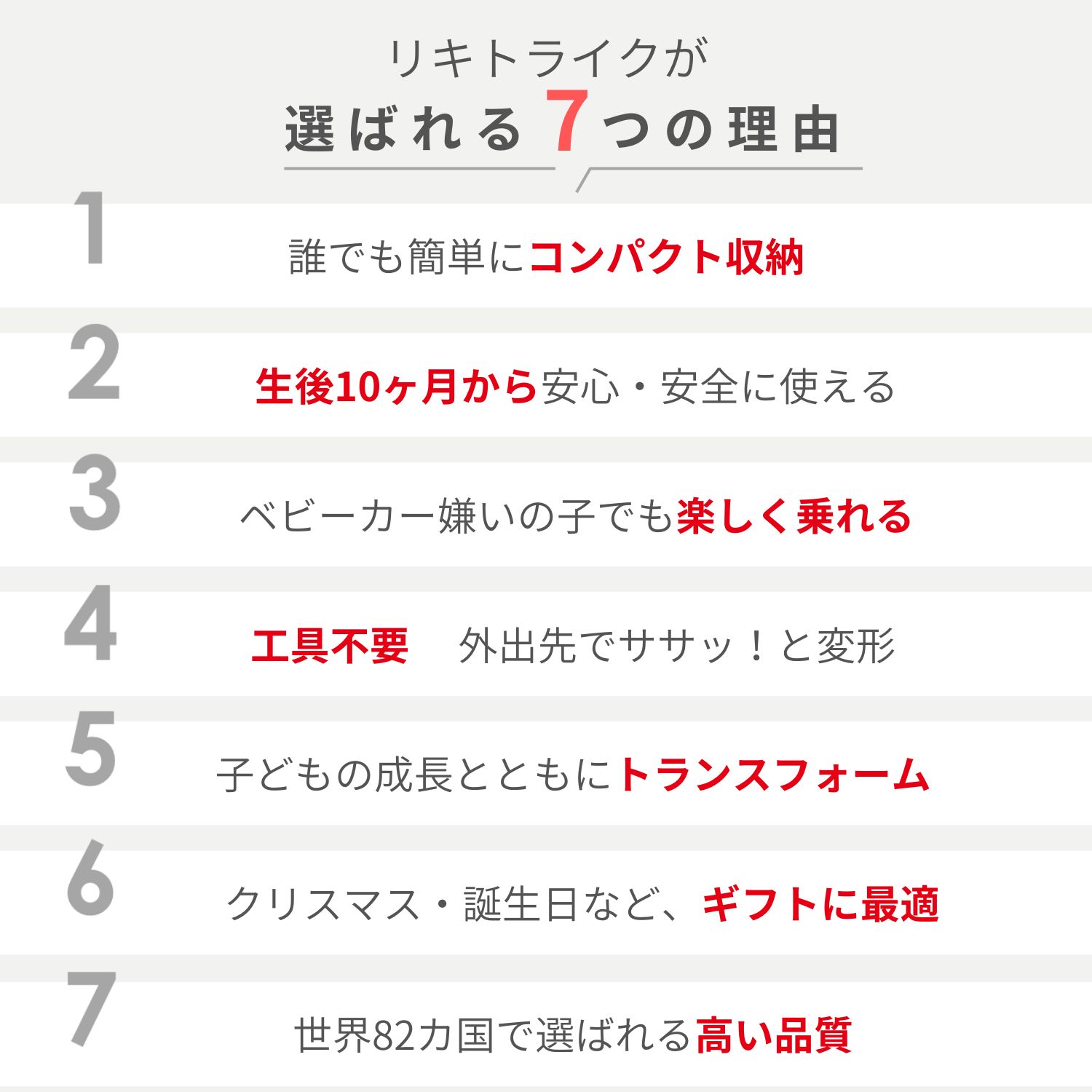 楽天市場】リキトライク 手押し棒つき 折りたたみ三輪車 10ヶ月〜3歳