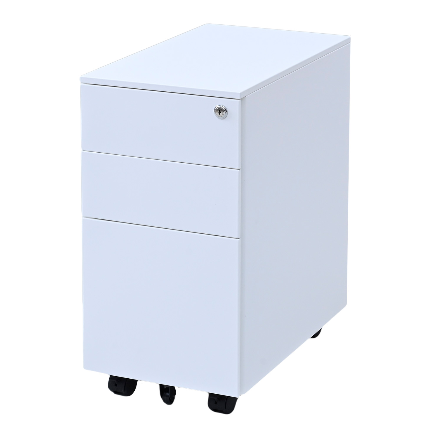 楽天市場】デスクワゴン 3段 キャスター付き 鍵付き 幅30 奥行50 高さ