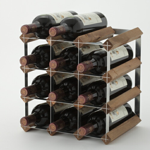 楽天市場】イングランド製 ワインラック 12本用 ワインボトルラック