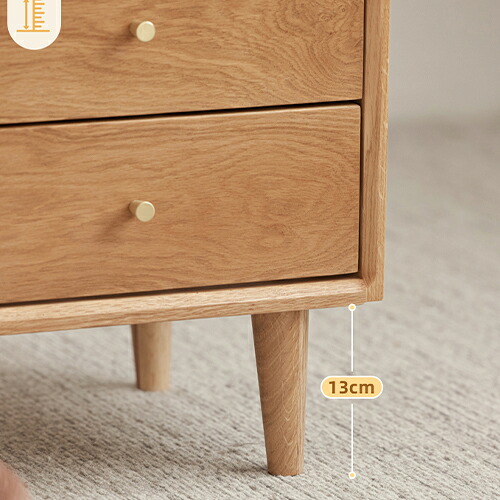 楽天市場】ナイトテーブル チェスト ナチュラル ベットサイドテーブル