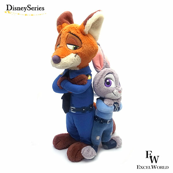 楽天市場】ズートピア ぬいぐるみ ニックとジュディー ディズニー