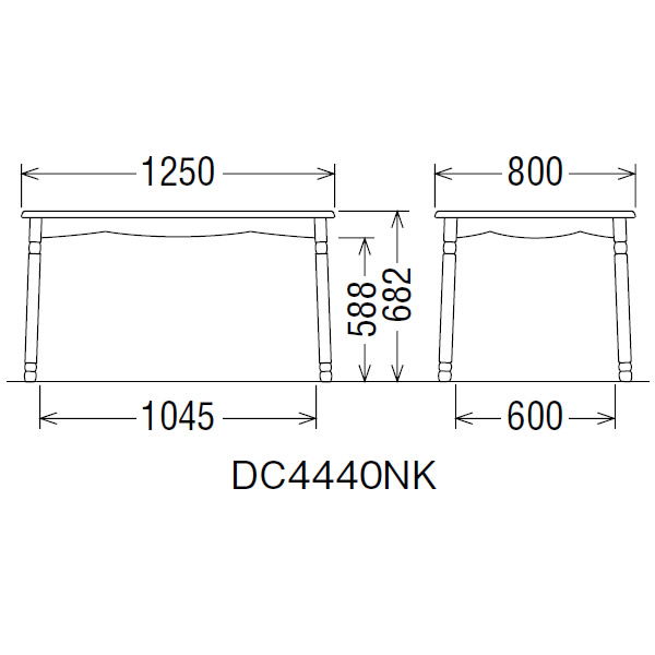 楽天市場】カリモク ダイニングテーブル コロニアル 食堂テーブル 幅