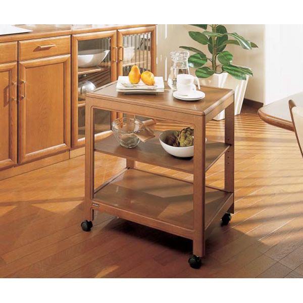 楽天市場】カリモク キッチンワゴン 幅630mm【AS6116】 : エコノミー