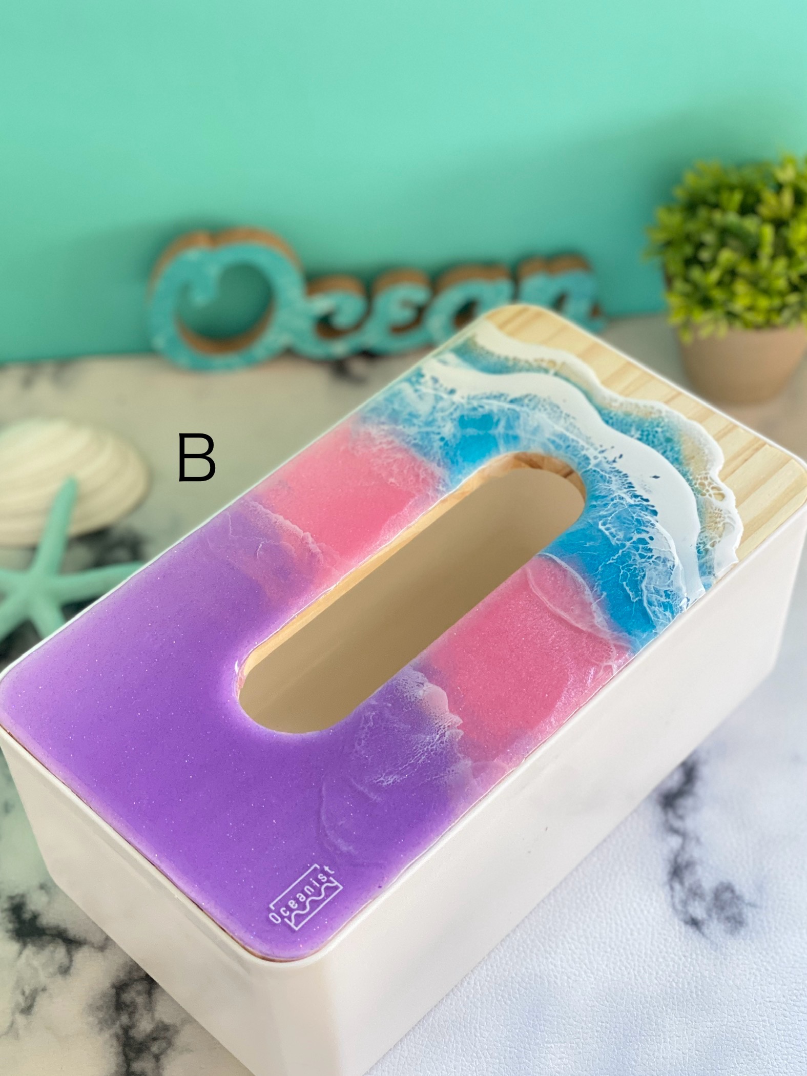 楽天市場】【オーシャンアート】 ティッシュボックス POP OCEAN23cm