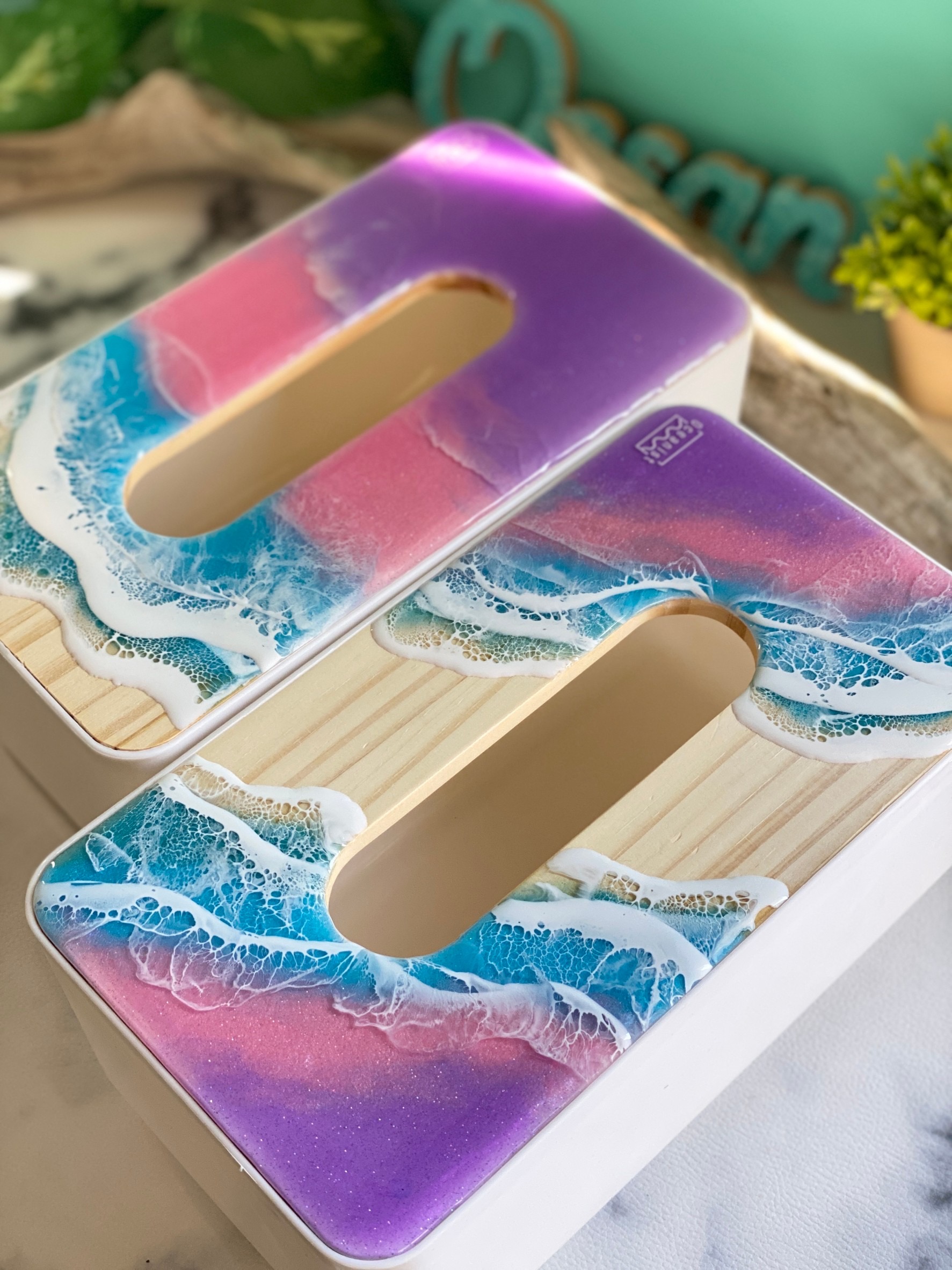 楽天市場】【オーシャンアート】 ティッシュボックス POP OCEAN23cm