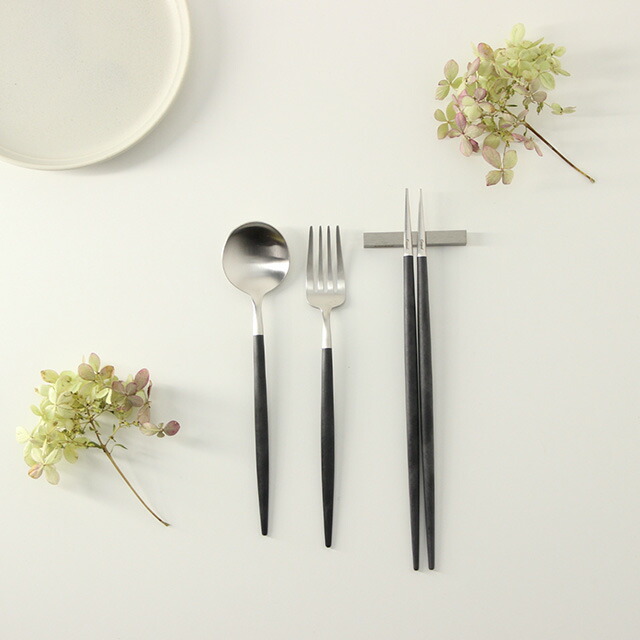 楽天市場】Cutipol GOA クチポール ゴア ブラック 箸＆箸置き