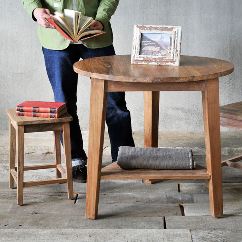 楽天市場】リクレイムド チーク スツール【 椅子 チェア イス 天然木