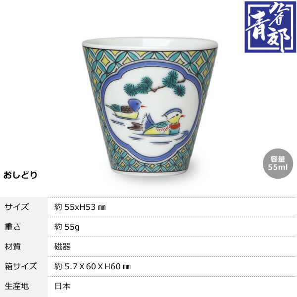 楽天市場】九谷焼 ぐい呑 お猪口 縁起ちょこコレクション 青郊 全12種