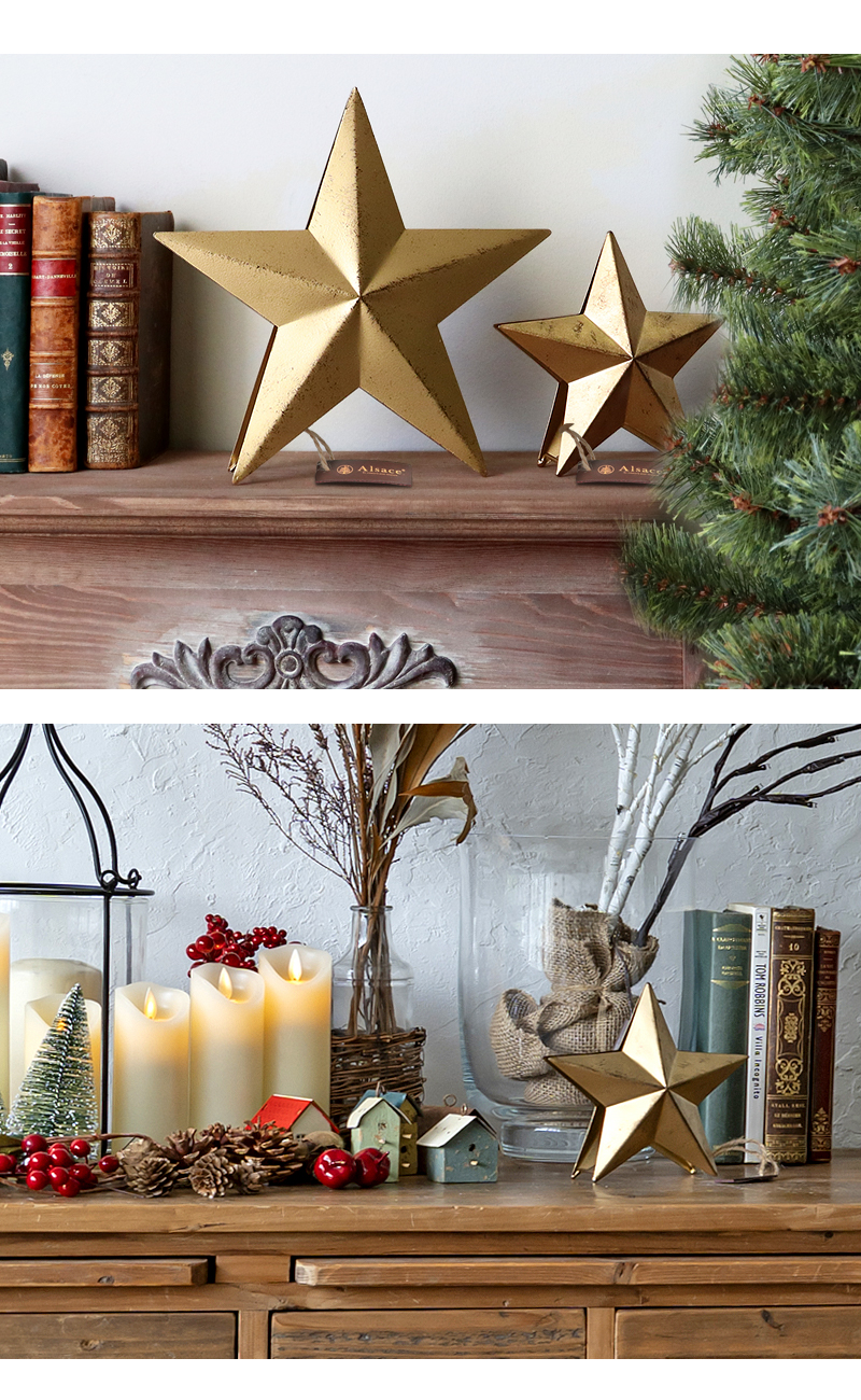 楽天市場】【公式 Alsace(R) 正規品】クリスマス オーナメント 星