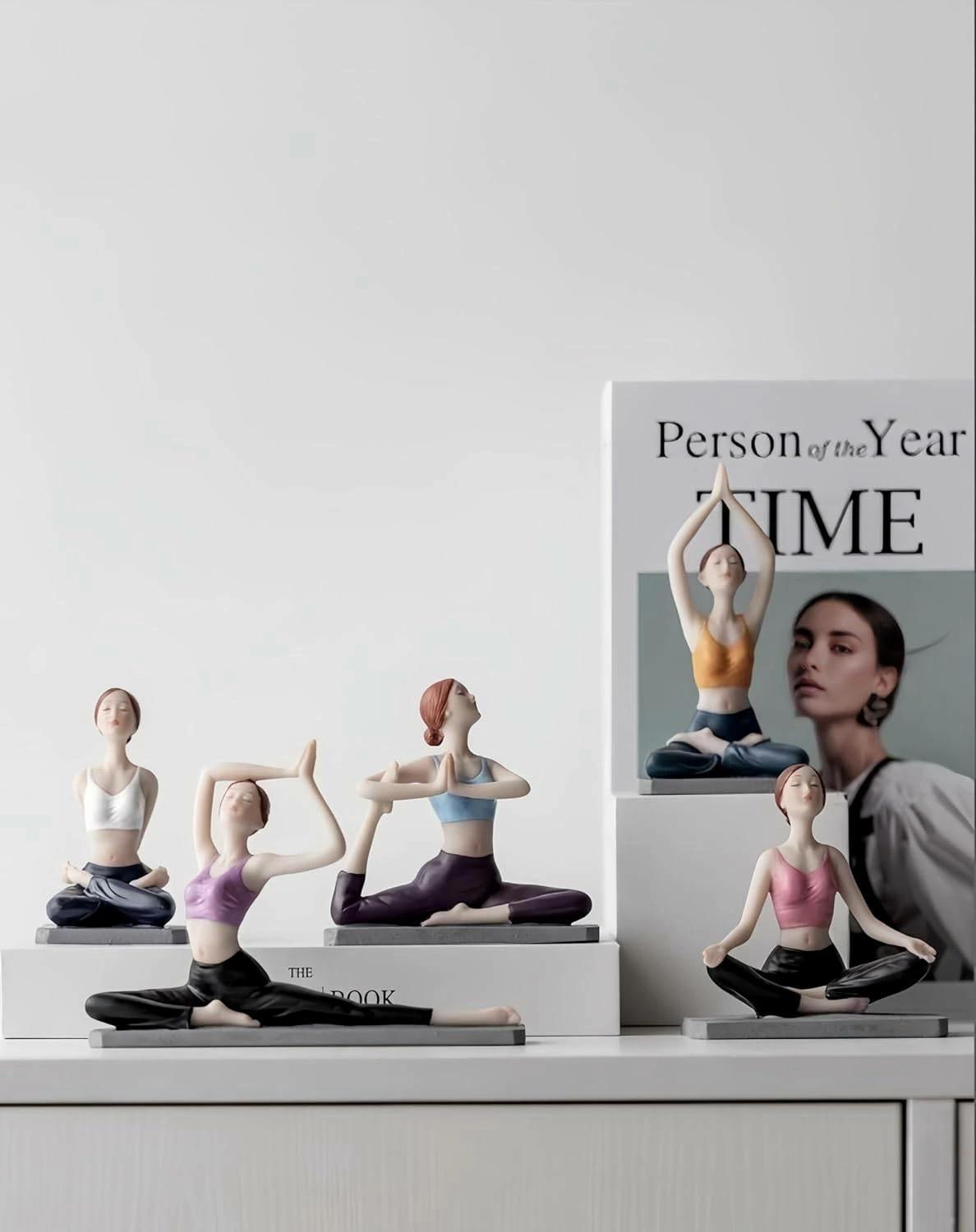 楽天市場】(スタイル02) インテリア ヨガ像 卓上 女の子ポーズ 車内