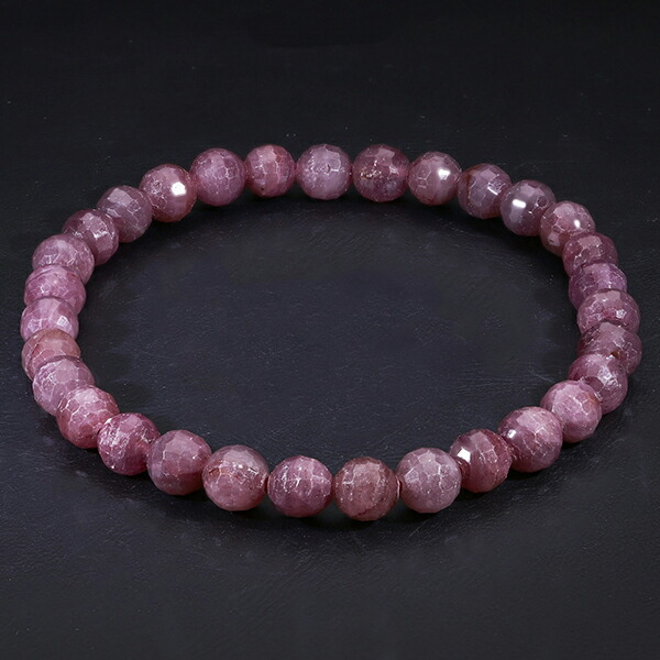 楽天市場】ルビー カット ブレスレット 5.7mm 17cm レディースM サイズ