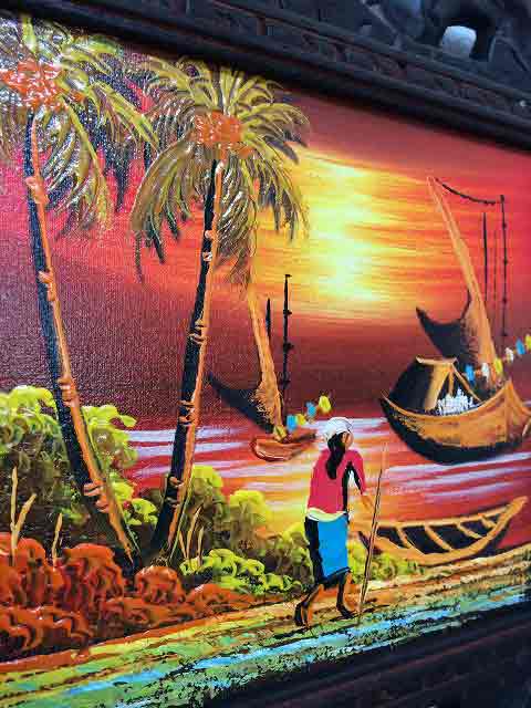 楽天市場】【インテリア雑貨 おしゃれ バリ風】 バリ絵画 風景画 海辺