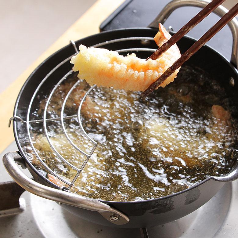 楽天市場】鉄 てんぷら鍋 網付 20cm リバーライト 極 JAPAN 天ぷら鍋 S