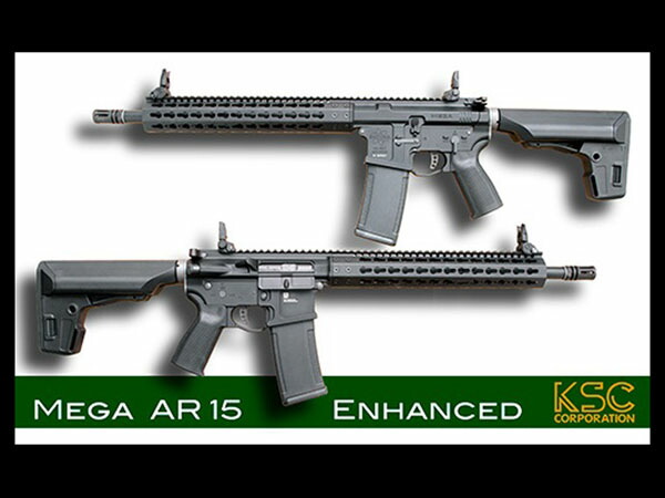 故障品】KSC ガスガン AR15 MEGA ARMS エンハンスド 故障品】KSC