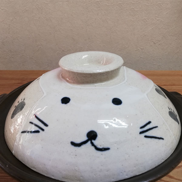 楽天市場】【取寄品】 萬古焼 手描きうさぎ 土鍋 ＜6号サイズ＞6号鍋