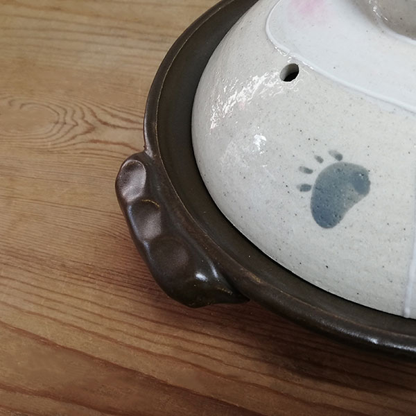 楽天市場】【取寄品】 萬古焼 手描きうさぎ 土鍋 ＜6号サイズ＞6号鍋