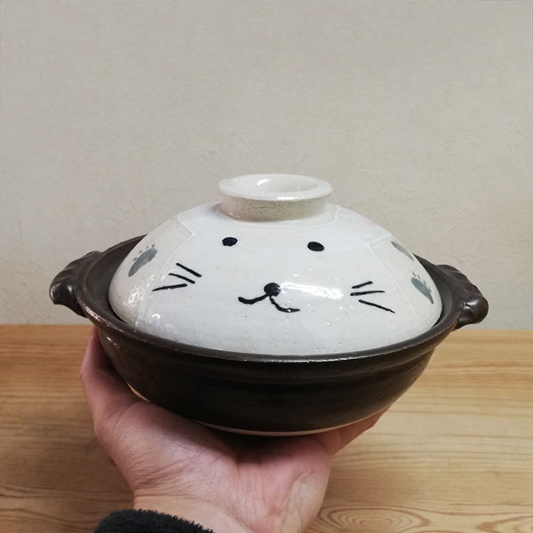 楽天市場】【取寄品】 萬古焼 手描きうさぎ 土鍋 ＜6号サイズ＞6号鍋