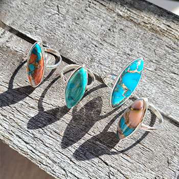 楽天市場】turquoise-ms 大粒リング 天然石 リング シルバーリング