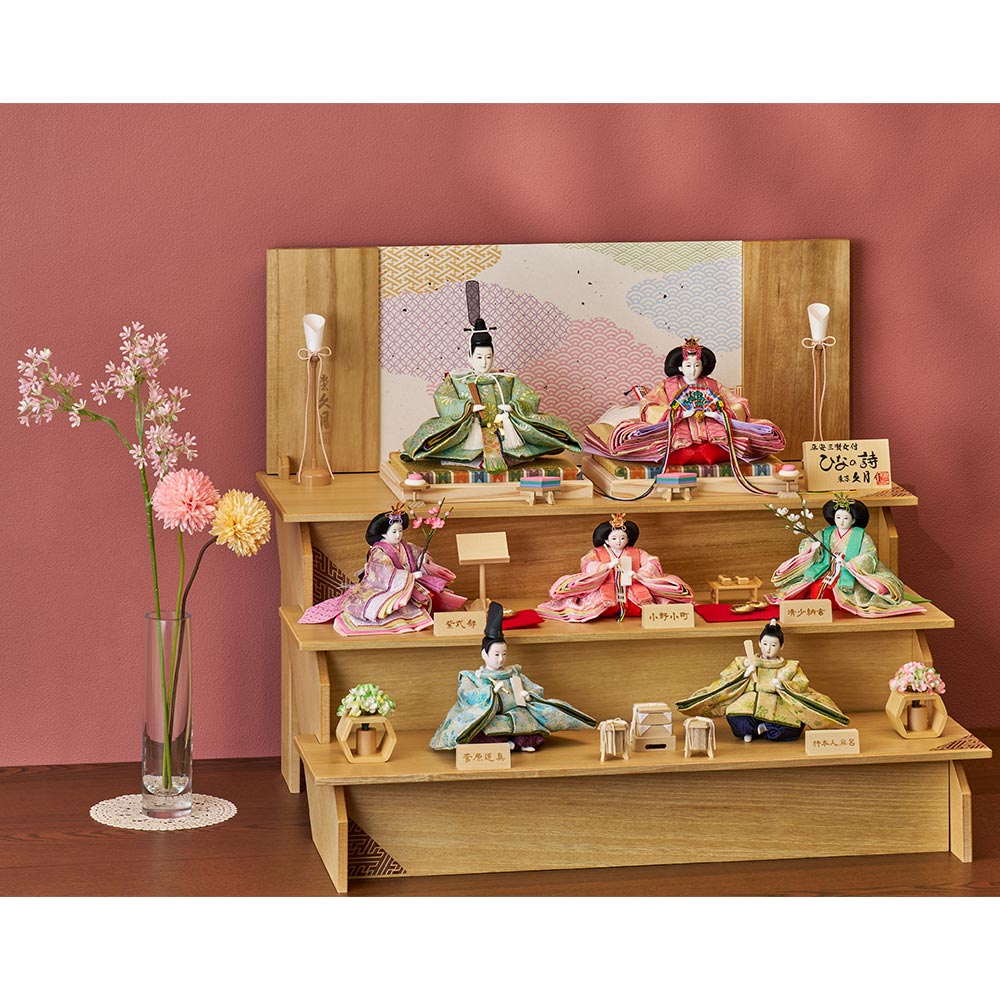 楽天市場】送料無料 久月作 雛人形 平安三賢女・歌人付 清少納言・小野