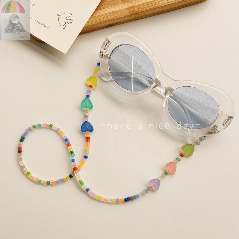 楽天市場】メガネチェーン 眼鏡チェーン ストラップ ビーズ 子供
