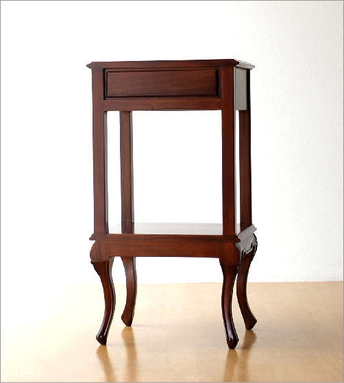 楽天市場】コンソール マホガニー 花台 無垢材 木製 アンティーク 天然