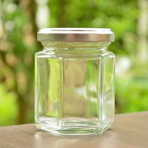 楽天市場】【ジャム100六角】国産ジャム瓶 シルバー ツイストキャップ