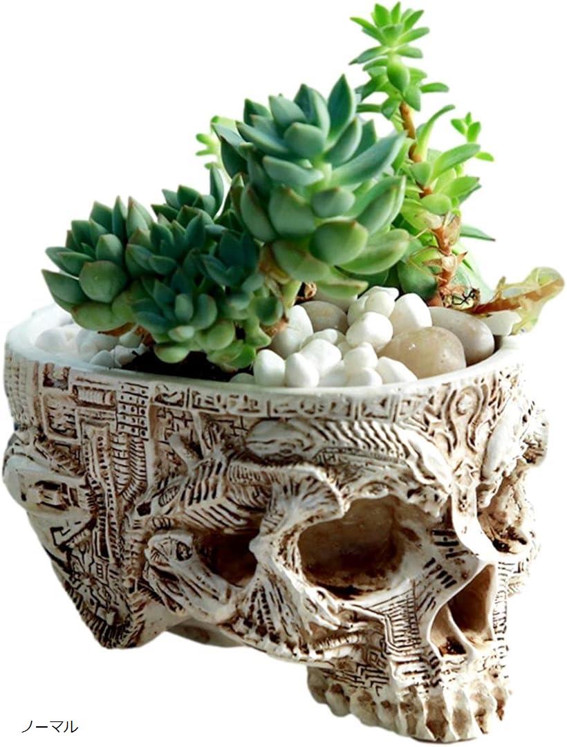 楽天市場】スカル ガーデン ポット ドクロ プランター 植木鉢