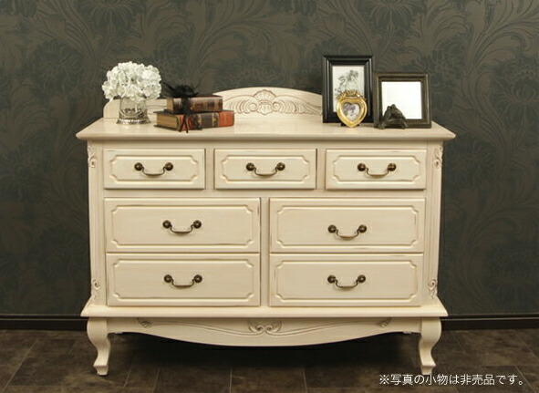 楽天市場】アンティーク調 ワイドチェスト 幅110cm木製 アンティーク風