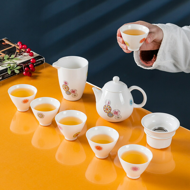 楽天市場】美しい手毬 花柄 茶器セット ティーポット 蓋碗 急須 横手