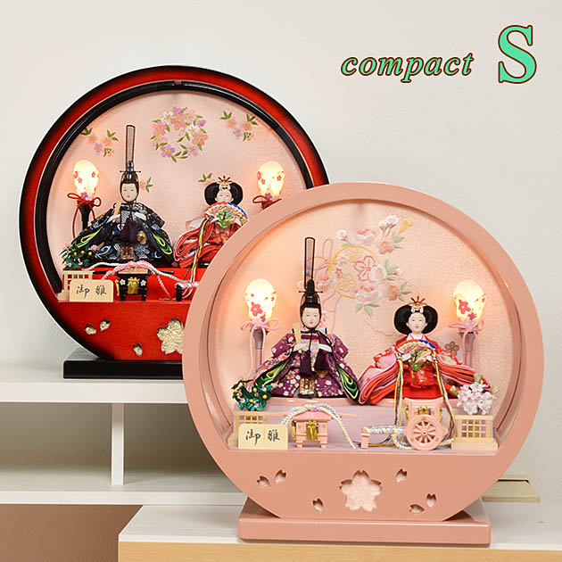 楽天市場】雛人形 ケース飾り セルクル コンパクト 【S】 ひな人形