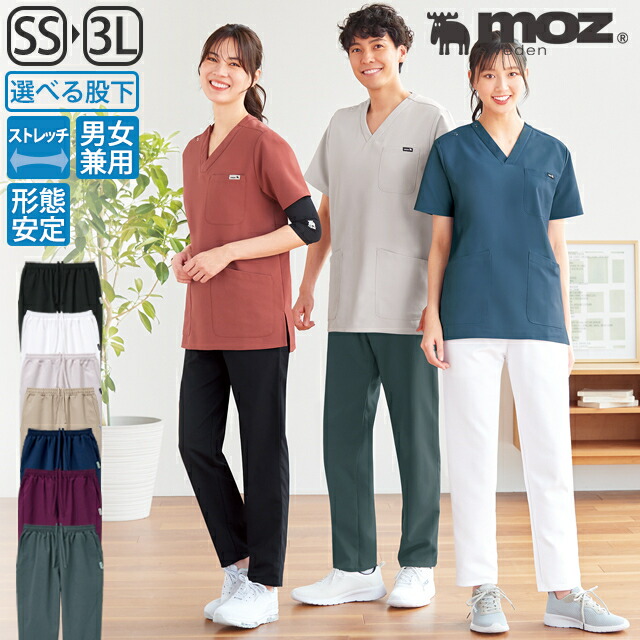 楽天市場】[moz モズ]なめらかストレッチ総ゴムパンツ(男女兼用