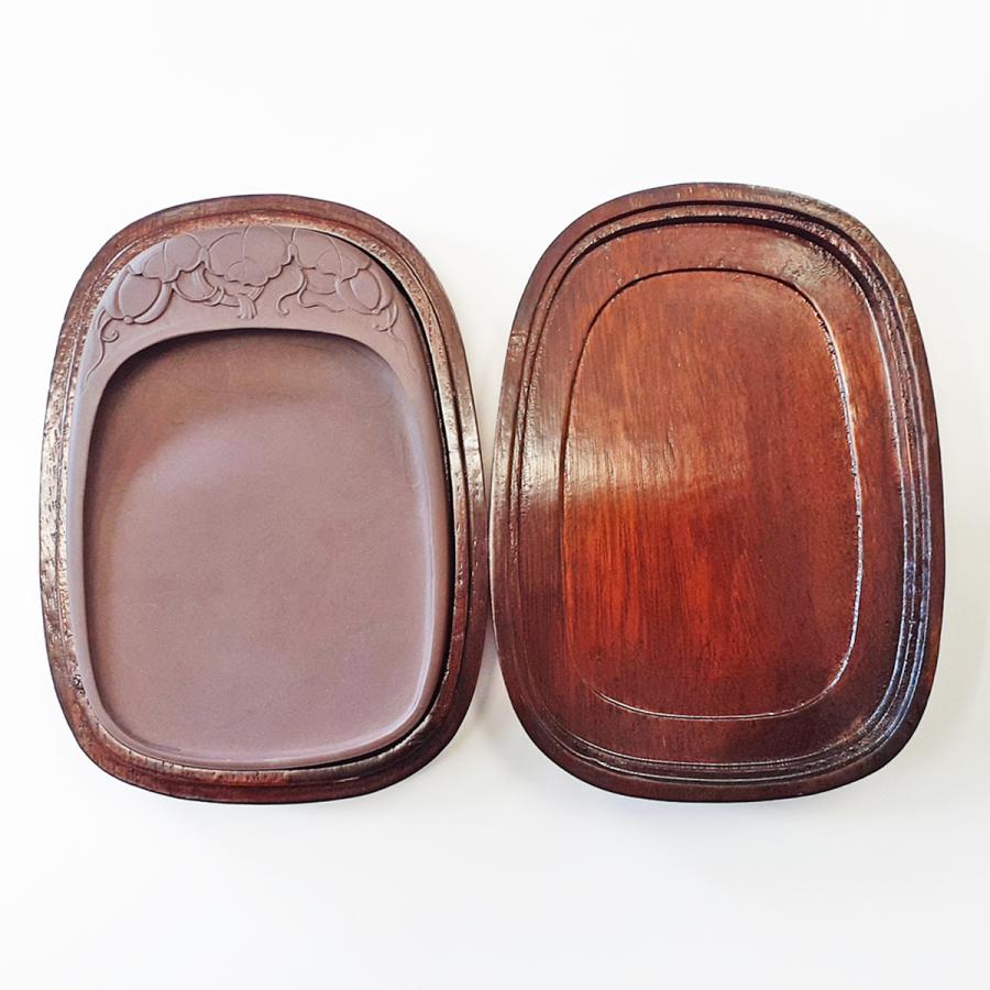 楽天市場】宋坑 端渓硯 彫花楕円型 瑞雲 6吋 硯 書道硯 そうこう たん