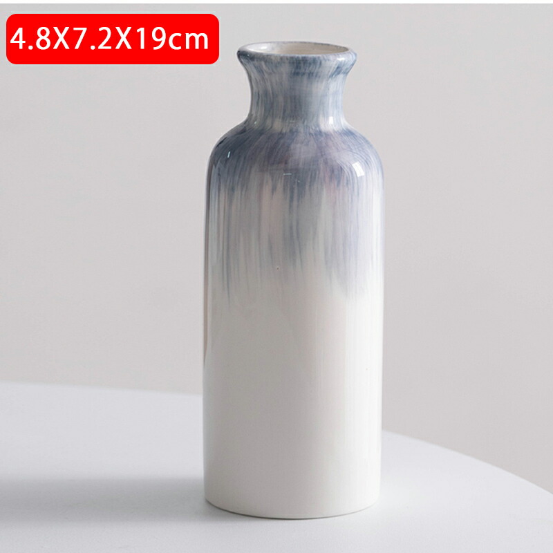 楽天市場】【予約品】花瓶 グラデーション 陶器 きれい シンプル 彩色