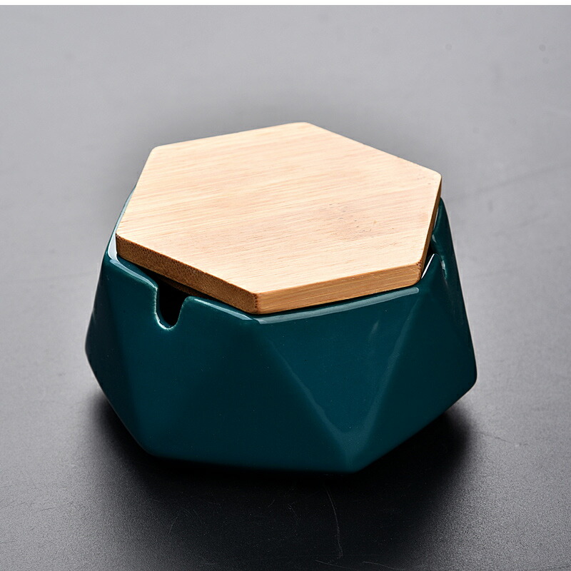 楽天市場】【予約品】灰皿 卓上 蓋付き 陶磁器 インテリア 喫煙具