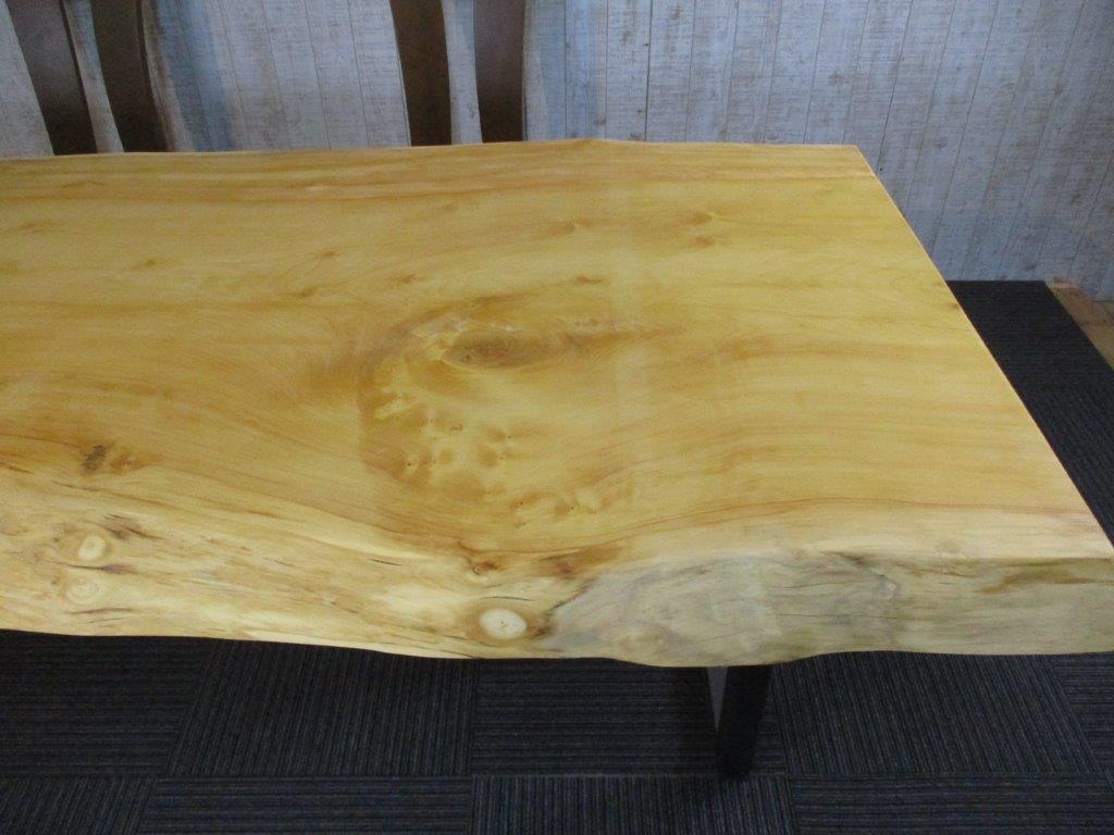 楽天市場】# 499□ 銀杏 イチョウ 一枚板 ダイニングテーブル ロー