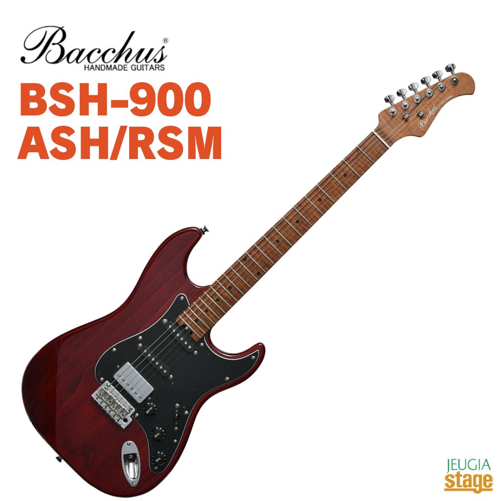 楽天市場】Bacchus BSH-900ASH/RSM STRバッカス エレキギター ロース