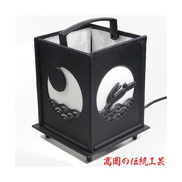 楽天市場】贈答 ギフト 置行灯 波にうさぎ 紙箱入 電装付 鋳鉄製 高岡