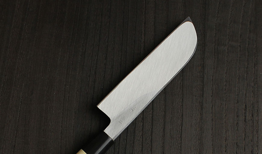 楽天市場】鎌薄刃包丁 白二（上作）II 〔 安来鋼 白鋼2号 〕 240mm 實