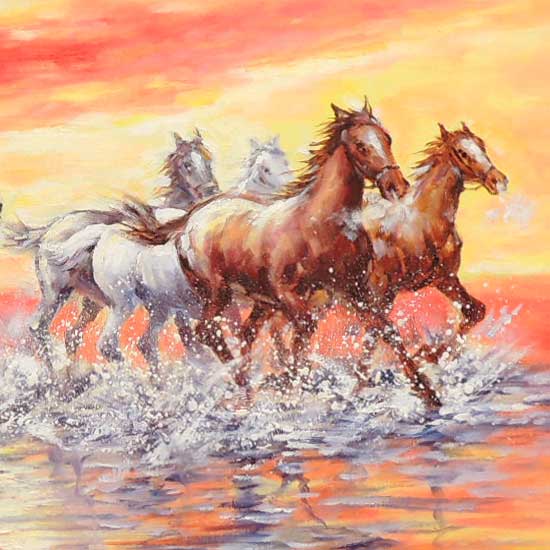 楽天市場】絵画 油絵 駆ける F20号 （鈴木満雄） 送料無料 【肉筆