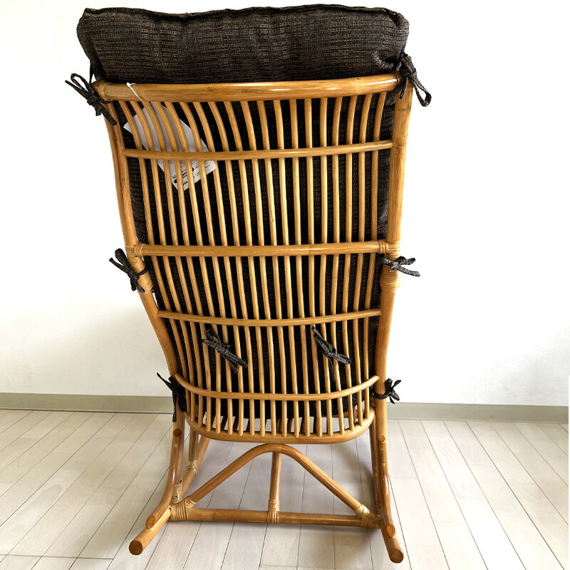 楽天市場】ラタンチェア ロッキング ハイバック リラックス チェア